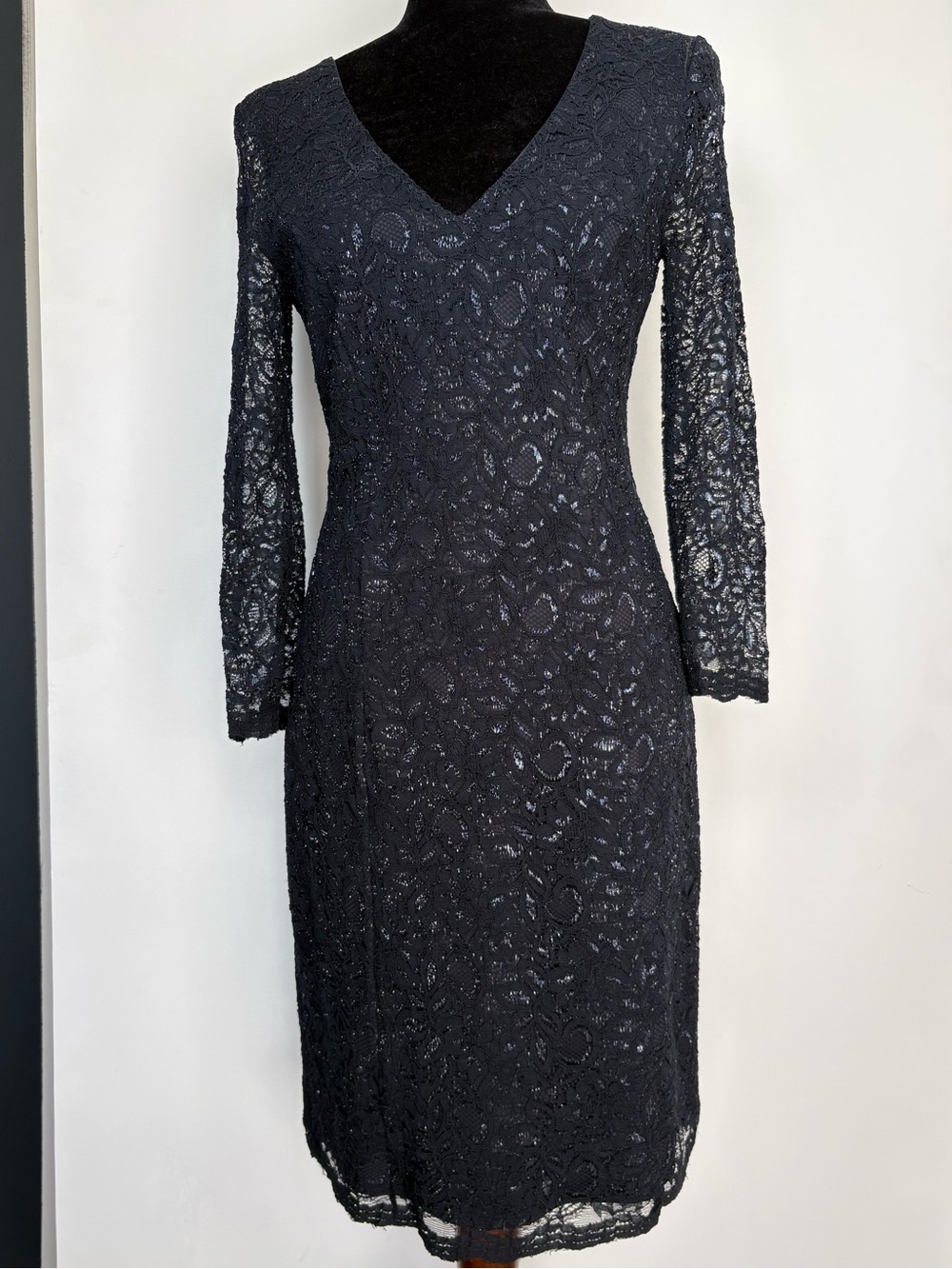 Banana Republic x L'Wren Scott Navy Lace Sheath Dress 4